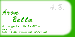 aron bella business card